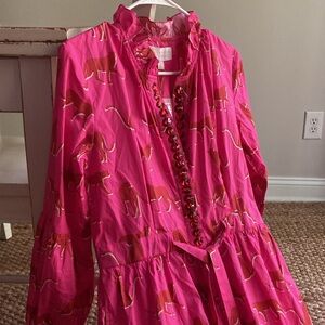 New w Tag: Sheridan French Britt Dress in Festive Cheetah. Size Small